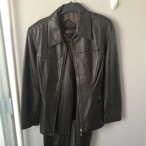 Michael Hoban North Beach Leather pant and jacket